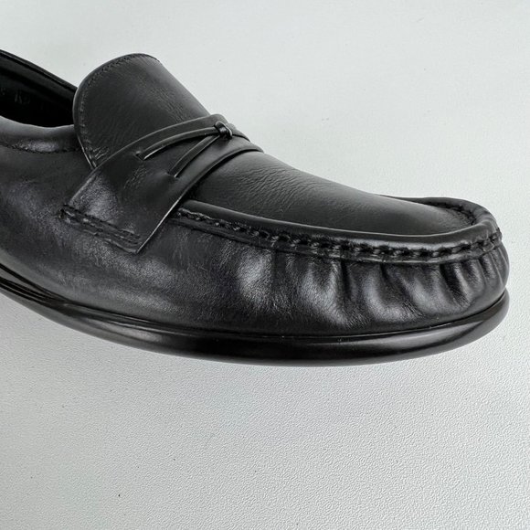 SAS Easier Comfort Shoes Tripad Slip On Loafer Black Leather size 9S Slim - Picture 9 of 16